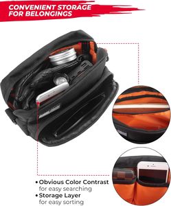 Bolsa de Herramientas para Manillar de Motocicleta, Accesorio de Almacenamiento, Alforja Universal para Horquilla Delantera, Manillar y Sissy Bar, Compatible - Product Image 4