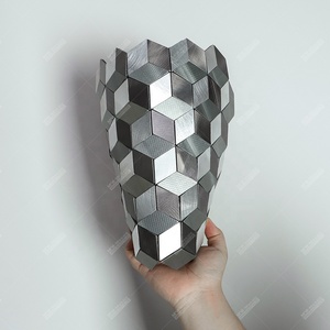 Vevor — moule gris métal argent, nouvelle décoration intérieure, salle de bains, 3d auto-<span class=keywords><strong>adhésif</strong></span> mural, écorce et bâton, carreaux de mosaïque - Product Image 3