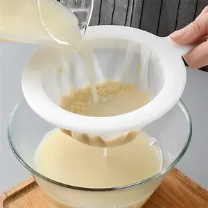 1 pièce Égouttoir à riz manuel pliable en plastique à mailles fines 80 mesh, écologique, haute densité, réutilisable - Product Image 1