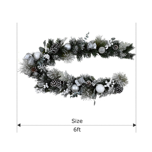 Guirnaldas de Navidad Artificiales de Pino de 6 pies a Bajo Precio, Personalizadas para Decoración del Hogar, Oficina o Fiestas - Product Image 2