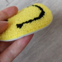 Patchs en tissu chenille légers sur mesure, brodés, motif cœur et visage souriant, accessoires vestimentaires avec support pour vêtements, chapeaux et pantalons