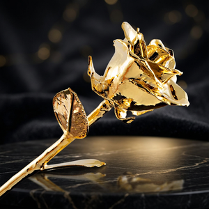 Boîte en velours rouge rose artisanale de luxe avec feuille d'or, écologique, romantique, pour la Saint-Valentin, Noël, le Nouvel An chinois - Product Image 3