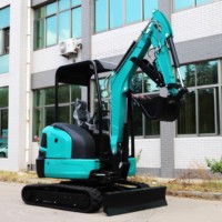 Mini-excavatrice sur chenilles de 2,5 tonnes, petite micro-excavatrice compacte, machine de construction pour ferme, jardin, livraison gratuite
