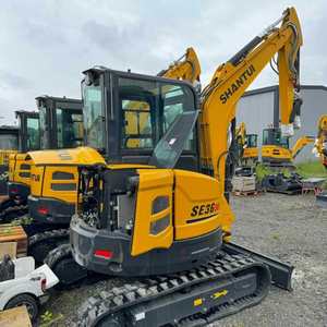 Mini-excavatrice Shantui SE36SR de 3,6 tonnes à bras court, moteur Yanmar, chenilles en caoutchouc, machine utilitaire compacte prête à être expédiée - Product Image 6