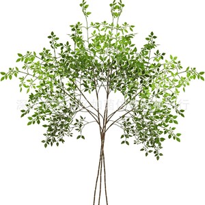 Branche d'arbre artificielle Nandina Domestica Ruyin, plante verte décorative pour aménagement paysager et accessoires de photographie - Product Image 1