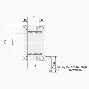 프라이모팔 코봇 암 프레임리스 토크 서보 모터 48V 3000rpm <span class=keywords><strong>DC</strong></span> BLDC DD 모터 협동 로봇 브러시리스 모터 - Product Image 6