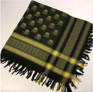 ผ้าพันคออาหรับกันลมลายหัวกะโหลก ชีมาก ฮิญาบมุสลิม ผ้าพันคอทางยุทธวิธีสำหรับทะเลทราย ผ้าฝ้าย 100% ผ้าพันคออเนกประสงค์ - Product Image 4