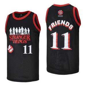 Maillot de basketball de rue brodé et sublimé, taille US, sport ASTROWORLD <span class=keywords><strong>STRANGER</strong></span> <span class=keywords><strong>THINGS</strong></span>, uniforme vintage respirant pour homme - Product Image 3