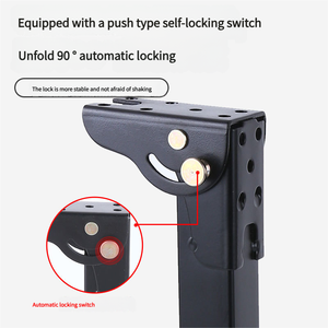 Chân bàn kim loại gấp nhiều kích cỡ, chân bàn gấp bằng kim loại, chân bàn gấp có thể điều chỉnh - Product Image 2