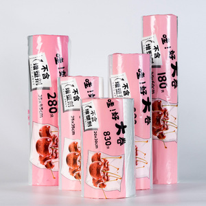 Sacs en rouleau de plastique avec logo personnalisé Matériaux recyclés écologiques pour supermarché-Pour le lait et les nouilles - Product Image 2