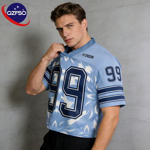 Camiseta Personalizada QZFSO, Transpirable, de Malla, para Entrenamiento, Fabricante Profesional, Uniformes de Lacrosse y Fútbol Americano para Hombre - Product Image 1