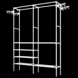 Armario Portátil Multifuncional con Barra para Colgar, de Metal, Tela y PP, para Sala de Estar, Tipo de Instalación Independiente - Product Image 2