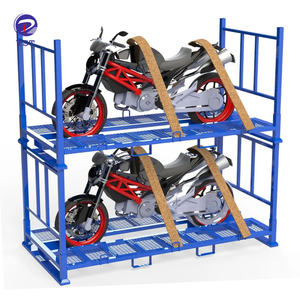 Caisse en acier en métal de moto de stockage sûr durable empilable résistant - Product Image 3
