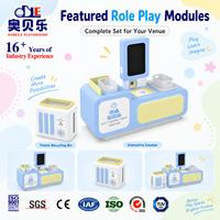 Maison de jeu ludique conçue sur mesure pour enfants de 3 ans et plus, avec thème de bac de recyclage personnalisé, pour jeu de rôle de cuisine