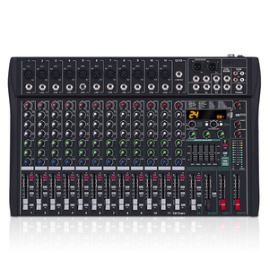 RF120 13-Channel Professional <strong>DJ</strong> Mixer <strong>Controller</strong> 24 DSP +48V Phantom Power Plastic Metal Construction for Studio Live Stage - Product Image 5
