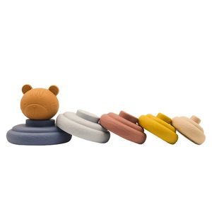 Giocattoli Impilabili per Bambini in Vendita, Gioco Montessori, Anelli Impilabili in Silicone, Giocattolo Educativo Montessori - Product Image 2