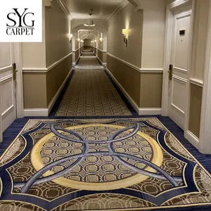 고품질 Axminster 카펫을 갖춘 공장 직영 가격 고객 맞춤형 고화질 호텔 복도 카펫