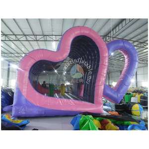 Château <span class=keywords><strong>gonflable</strong></span> commercial double cœur, cabine photo romantique pour mariage, château <span class=keywords><strong>gonflable</strong></span> pour enfants et adultes pour locations de fêtes - Product Image 4