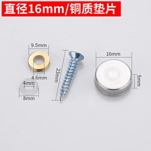 Clous publicitaires en acier inoxydable, fixation de verre, carreaux, vis acryliques, capuchons de clous dissimulés, clips décoratifs pour clous - Métrique - Product Image 6