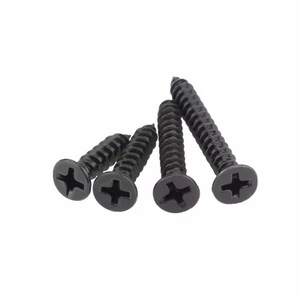 Black Plated Phillips Head Flat Head Self Tapping Screws Metric Wood Fasteners Grade A Carbon Steel Countersunk Head - Product Image 4