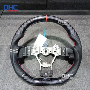 Volante in Vera Fibra di Carbonio con LED per <span class=keywords><strong>Subaru</strong></span> <span class=keywords><strong>STI</strong></span> <span class=keywords><strong>WRX</strong></span> S209 2015-2020 con Indicatore di Cambio LED, Magazzino USA - Product Image 5