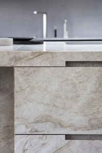 Encimeras de cuarcita de piedra natural de lujo, losa de granito Taj Mahal, diseño moderno, superficie pulida de Brasil - Product Image 6