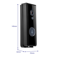 Sonnette vidéo intelligente WIFI 1080P avec carillon, compatible avec l'application Tuya/Smart Life, caméra de sonnette