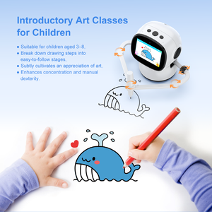 Nuovo Robot AI per <span class=keywords><strong>Disegno</strong></span> Artistico con Controllo Vocale, Genera Immagini, Schermo di Visualizzazione, Immagini Illimitate, Giocattolo Robot STEM per l'Educazione Precoce dei Bambini - Product Image 4