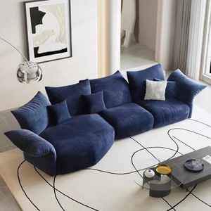 Italian Designer Petal Fabric <b>Sofa</b>, Irregular Minimalist Luxury Corner <b>Sofa</b> Set for Villa & Showroom - Product Image 2