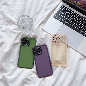 Buzlu şeffaf telefon kılıfı Lens koruyucu Film cep telefonu kapak <span class=keywords><strong>Iphone</strong></span> 7 8 artı X Xr 11 12 13 14 Pro Max - Product Image 3