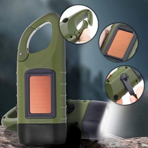 Linterna LED de Emergencia con Manivela, Energía Solar, Multifuncional, Llavero con Luz para Senderismo y Camping - Product Image 4
