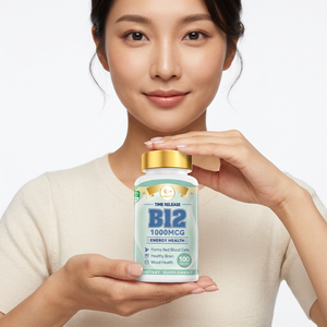 DUOZI Vitamine B12 1000mcg Comprimés 100 unités Libération prolongée Énergie Complément alimentaire Sans gluten Sans OGM - Product Image 5