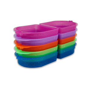 Portable Plastic <b>Denture</b> Case Sparkly Design For <b>Denture</b> Cleaning And Care 23g Multi Color Options - Product Image 1