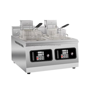 Friteuse commerciale à levage automatique avec panneau de commande micro-ordinateur, machine à frire de bonne qualité - Product Image 3