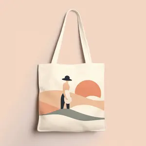 huahao design eco black bread grocery beach canvass cats toto bag canvas tote black
