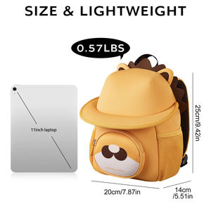 NOHOO logo <span class=keywords><strong>personnalisable</strong></span> OEM/ODM étanche enfants drôle animaux sac à dos pour la <span class=keywords><strong>maternelle</strong></span> <span class=keywords><strong>cartable</strong></span> - Product Image 4