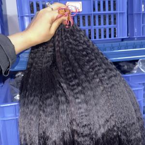 Trenzas de Cabello Humano Virgen 100% para Crochet |   Cabello Liso/Ondulado Profundo/Rizado Afro/Cabello Rizado Italiano |   Extensiones de Cabello Pre-Enlazadas con Estilo Protector - Product Image 3