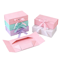 Boîte cadeau rigide écologique avec fermeture magnétique, ruban personnalisable, forme adaptable pour l'emballage de bougies, cadeaux de mariage, marchandises de luxe