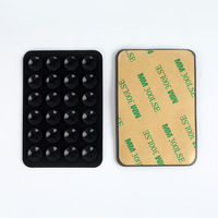 Support de téléphone portable antidérapant en silicone à ventouse personnalisé pour usine, avec 24 ventouses, pour la maison et le bureau