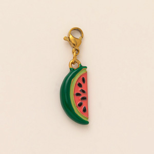 Breloques en émail en acier inoxydable hypoallergénique de haute qualité Showfay, motifs fruits et aliments éclatants, pour la personnalisation de vos bijoux et sacs - Product Image 5