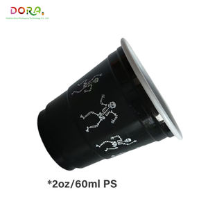 Cadılar bayramı festivali benzersiz cadılar bayramı parti süslemeleri için payet ile yaratıcı tasarım plastik tek kullanımlık bardak - Product Image 2