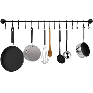 Petit crochet en fer en forme de S en acier enduit noir pour la cuisine - Product Image 5