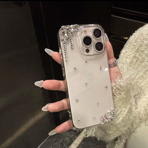 <span class=keywords><strong>Cover</strong></span> per <span class=keywords><strong>iPhone</strong></span> 17 da donna con strass e diamanti, custodia protettiva trasparente in morbido silicone per <span class=keywords><strong>iPhone</strong></span> 13/14/15/16 - Product Image 4
