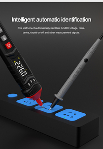 Multimètre numérique intelligent 4000 points de lecture, portable, professionnel, True RMS, auto-échelle, petit, rétroéclairé, avec fonctions AC/DC - Product Image 4