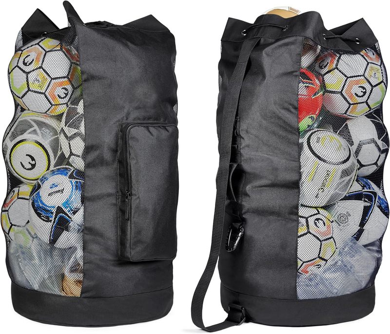 Large Capacity Soccer Mesh Ball Bag