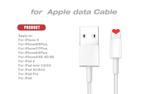 Câble USB  pour recharge rapide et transfert de données, <span class=keywords><strong>cordon</strong></span> de chargeur haute  téléphone portable, compatible avec Iphone - Product Image 2