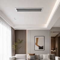 Grille de ventilation décorative moderne blanche pour climatiseur, diffuseur linéaire standard pour plafonds, murs et sols