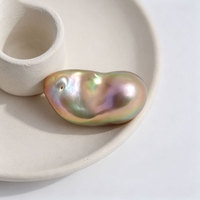 Perles baroques d'eau douce naturelles de qualité AAAA, 13-23 mm, blanches, multicolores, violettes, grandes, irrégulières, sans trou, pour la fabrication de bijoux