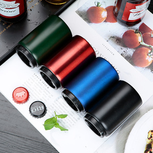 Quà Tặng Bạc Thép Không Gỉ Từ Mở Chai Đẩy Xuống Tự Động Beer Bottle Opener Với Tùy Chỉnh Laser Khắc Logo - Product Image 4