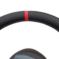 Volant en cuir fibre de carbone SSY avec marqueur supérieur rouge, design perforé, style M Sport, palettes de changement de vitesse pour F30/F10/F20/F80